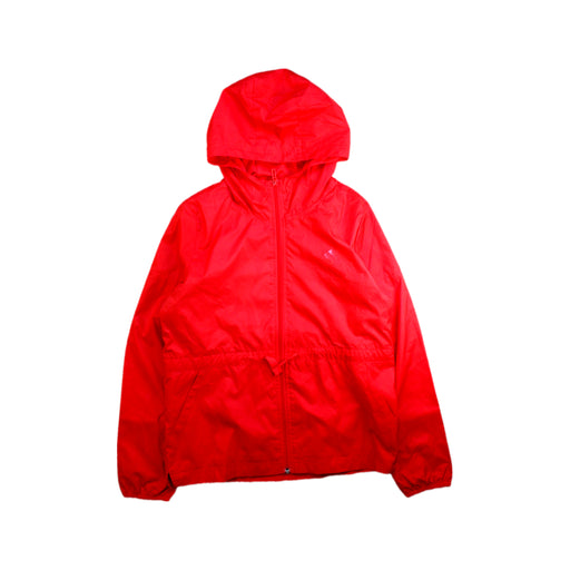 A Red Rain Jackets from Adidas in size 12Y for neutral. (Front View)
