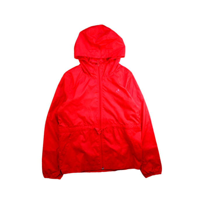 A Red Rain Jackets from Adidas in size 12Y for neutral. (Front View)
