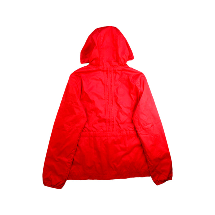 A Red Rain Jackets from Adidas in size 12Y for neutral. (Back View)