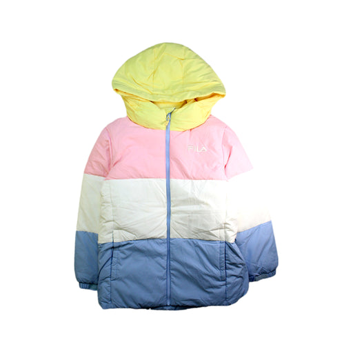 A Multicolour Puffer/Quilted Coats & Outerwear from Fila in size 10Y for girl. (Front View)