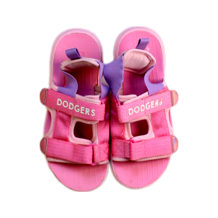 A Pink Sandals from MLB in size 10Y for girl. (Back View)