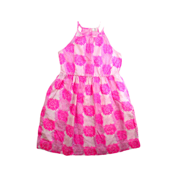 A Pink Sleeveless Dresses from Crewcuts in size 7Y for girl. (Front View)