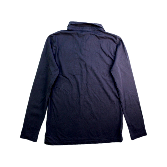 A Navy Long Sleeve Polos from Crewcuts in size 10Y for boy. (Back View)