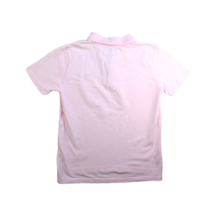 A Pink Short Sleeve Polos from Crewcuts in size 8Y for boy. (Back View)