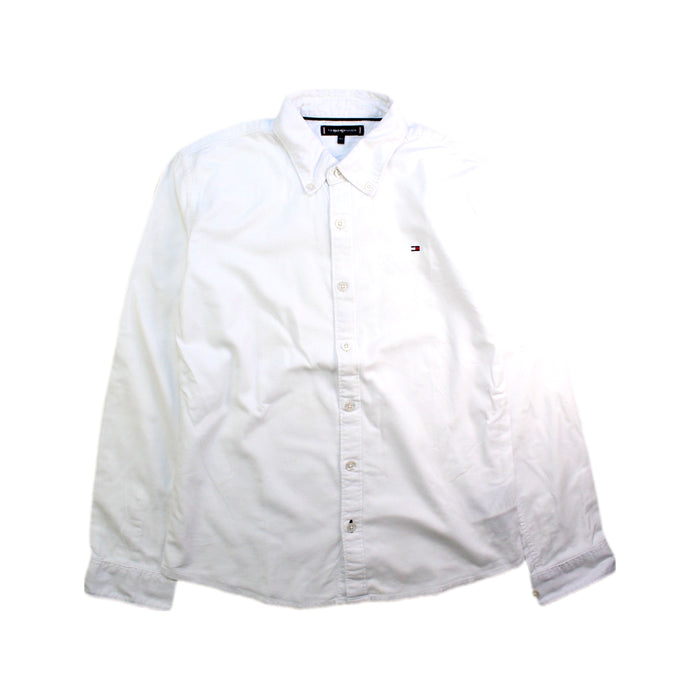 A White Long Sleeve Shirts from Tommy Hilfiger in size 12Y for boy. (Front View)