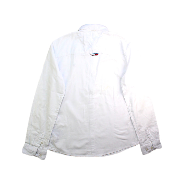 A White Long Sleeve Shirts from Tommy Hilfiger in size 12Y for boy. (Back View)