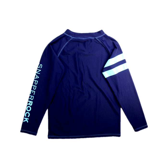 A Navy Rash Guards from Snapper Rock in size 8Y for boy. (Back View)