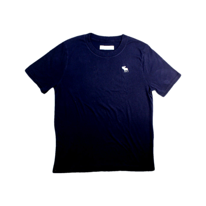 A Navy Short Sleeve T Shirts from Abercrombie & Fitch in size 9Y for boy. (Front View)