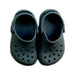 A Grey Slip Ons from Crocs in size 12-18M for neutral. (Back View)