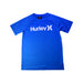 A Blue Short Sleeve T Shirts from Hurley in size 14Y for boy. (Front View)