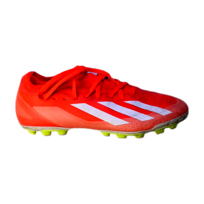A Red Cleats/Soccer Shoes from Adidas in size 14Y for neutral. (Front View)