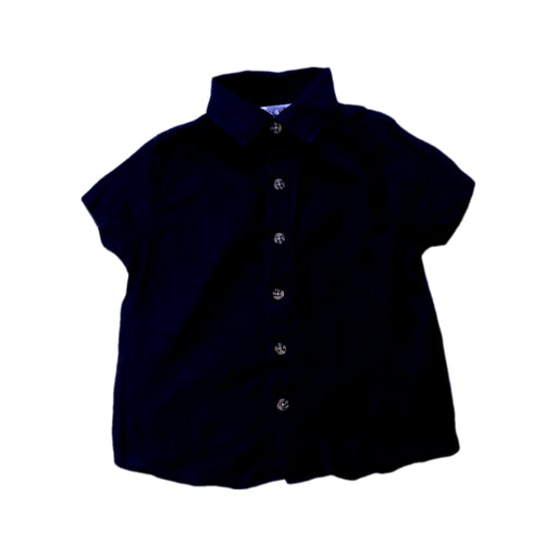 A Navy Short Sleeve Shirts from Seed in size 2T for boy. (Front View)