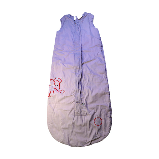 A White Sleepsacs from Save Our Sleep in size 6-12M for neutral. (Front View)