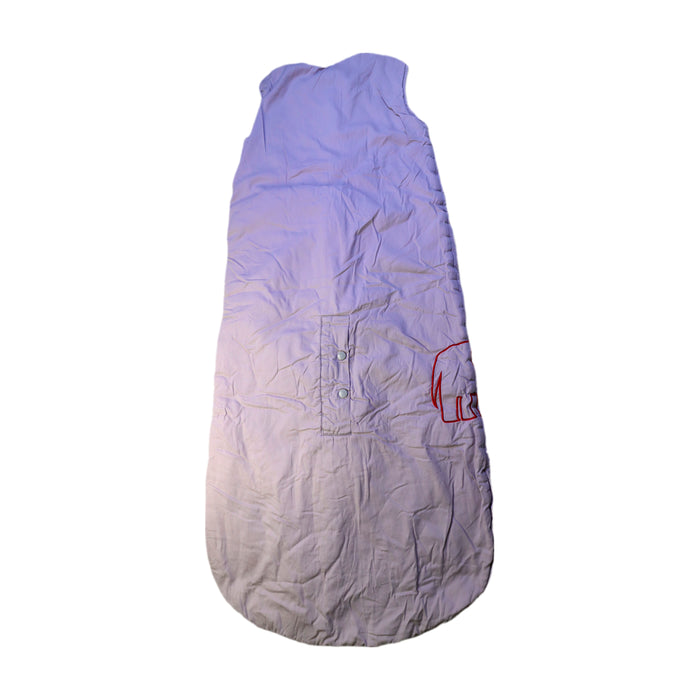 A White Sleepsacs from Save Our Sleep in size 6-12M for neutral. (Back View)