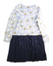 A Grey Long Sleeve Dresses from Petit Bateau in size 12Y for girl. (Back View)