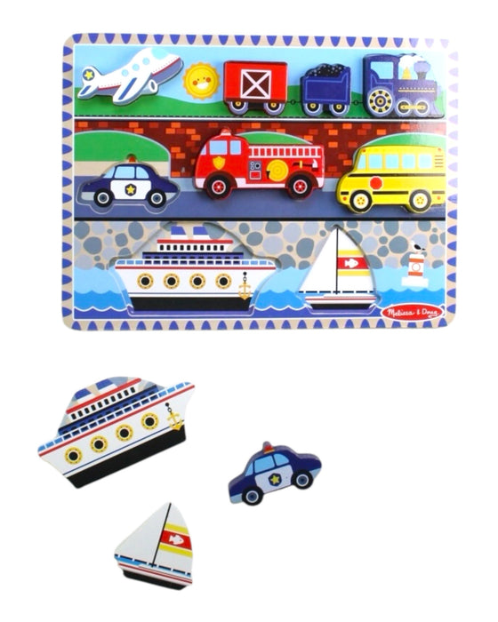 A Multicolour Board Games & Puzzles from Melissa & Doug in size 2T for neutral. (Back View)