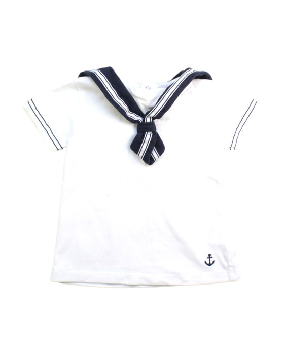 A White Short Sleeve T Shirts from Patachou in size 18-24M for boy. (Front View)