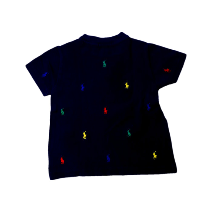 A Navy Short Sleeve T Shirts from Polo Ralph Lauren in size 2T for boy. (Back View)