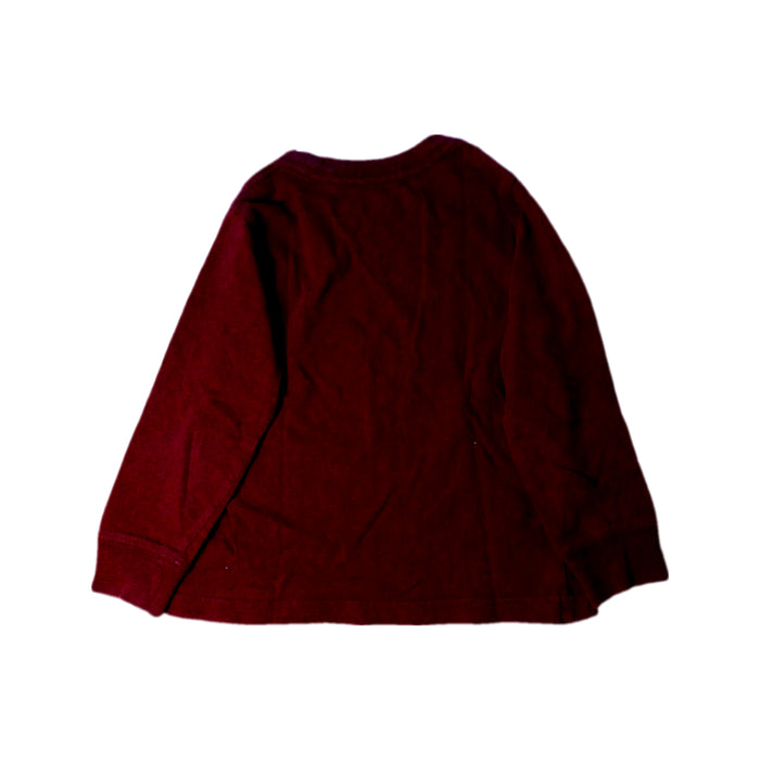 A Burgundy Long Sleeve T Shirts from Polo Ralph Lauren in size 3T for boy. (Back View)