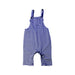 A Blue Long Overalls from The Little White Company in size 0-3M for boy. (Front View)