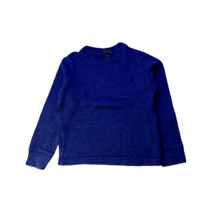 A Navy Long Sleeve Tops from Polo Ralph Lauren in size 3T for boy. (Front View)