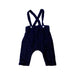 A Navy Long Overalls from Jacadi in size 3-6M for neutral. (Front View)