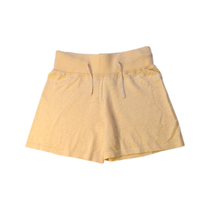 A Yellow Shorts from Excuse My French in size 4T for girl. (Front View)