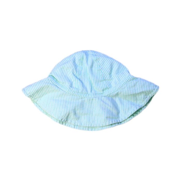 A Blue Sun Hats from Jojo Maman Bébé in size 3T for girl. (Back View)