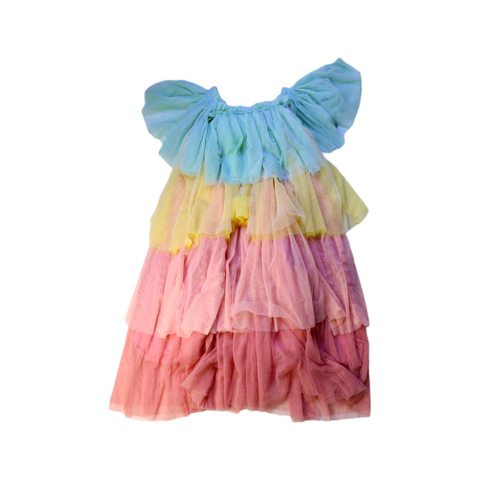 A Multicolour Sleeveless Dresses from Meri Meri in size 3T for girl. (Front View)