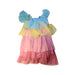 A Multicolour Sleeveless Dresses from Meri Meri in size 3T for girl. (Back View)