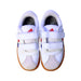 A White Sneakers from Adidas in size 4T for boy. (Back View)