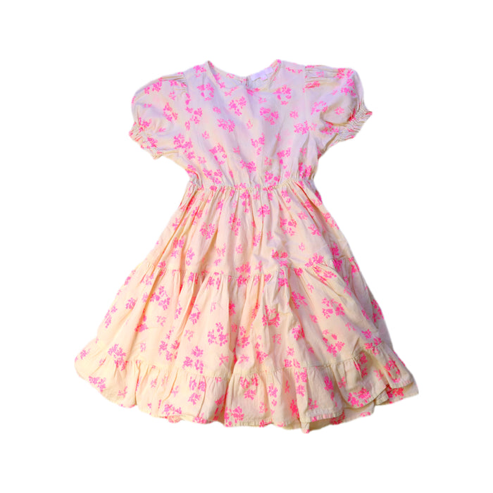 A Pink Short Sleeve Dresses from Kidsagogo in size 3T for girl. (Front View)