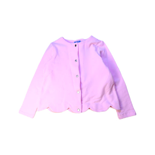 A Pink Cardigans from Jacadi in size 6T for girl. (Front View)