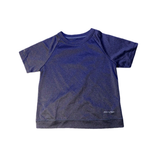 A Blue Short Sleeve T Shirts from Moody Tiger in size 7Y for girl. (Front View)