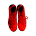 A Red Cleats/Soccer Shoes from Adidas in size 14Y for boy. (Back View)
