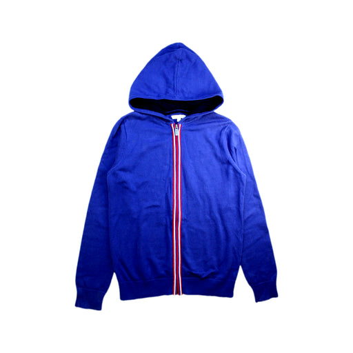 A Blue Zippered Sweatshirts from Jacadi in size 12Y for boy. (Front View)