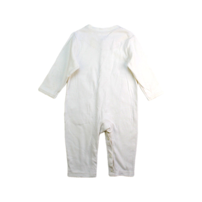 A White Onesies from Natures Purest in size 3-6M for neutral. (Back View)