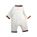 A White Long Sleeve Rompers from Mides in size 3-6M for boy. (Back View)