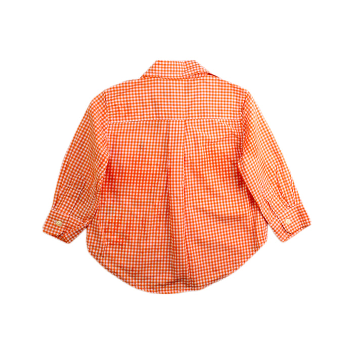 A Orange Long Sleeve Shirts from Ralph Lauren in size 6-12M for boy. (Back View)