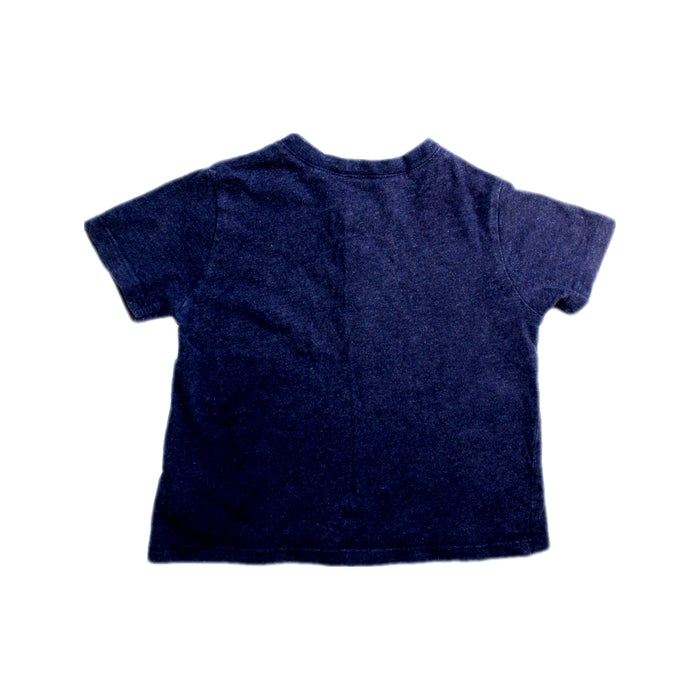 A Navy Short Sleeve Polos from Ralph Lauren in size 12-18M for boy. (Back View)