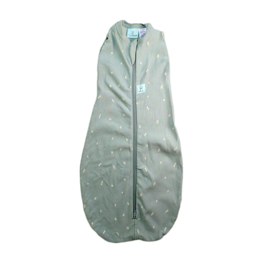 A Green Sleepsacs from ErgoPouch in size 0-3M for neutral. (Front View)