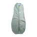A Green Sleepsacs from ErgoPouch in size 0-3M for neutral. (Front View)