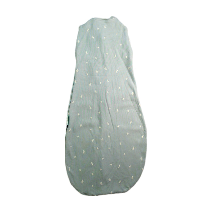 A Green Sleepsacs from ErgoPouch in size 0-3M for neutral. (Back View)
