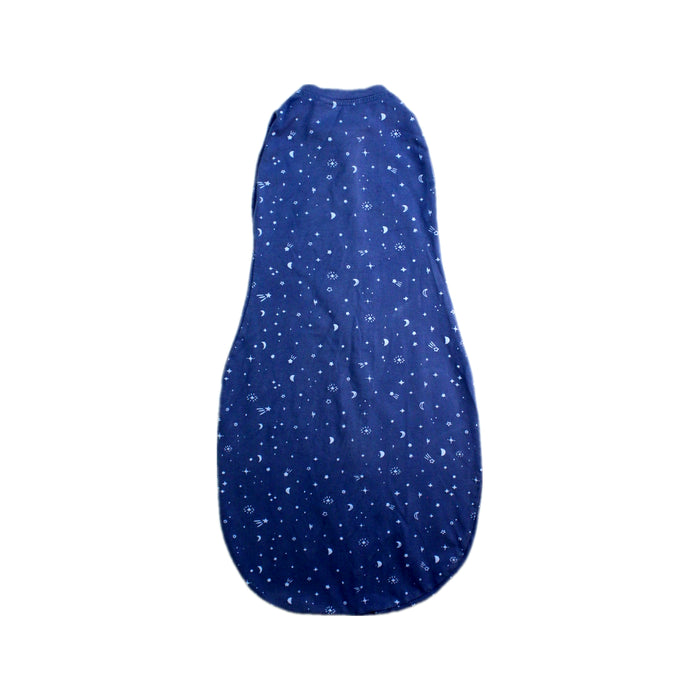 A Navy Sleepsacs from ErgoPouch in size 0-3M for neutral. (Back View)