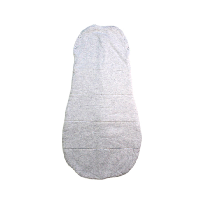 A Grey Sleepsacs from ErgoPouch in size 0-3M for neutral. (Back View)