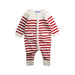 A Red Long Sleeve Rompers from Jacadi in size Newborn for boy. (Front View)