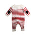 A Red Long Sleeve Rompers from Jacadi in size Newborn for boy. (Back View)