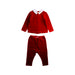 A Red Pants Sets from Bonpoint in size 3-6M for girl. (Front View)