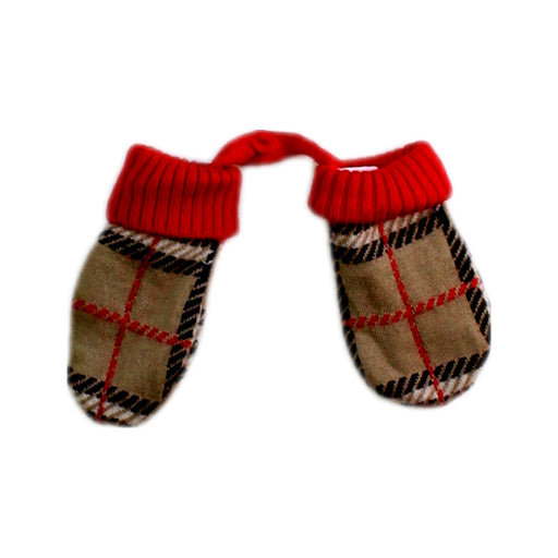 A Beige Gloves & Mittens from Burberry in size 6-12M for neutral. (Front View)