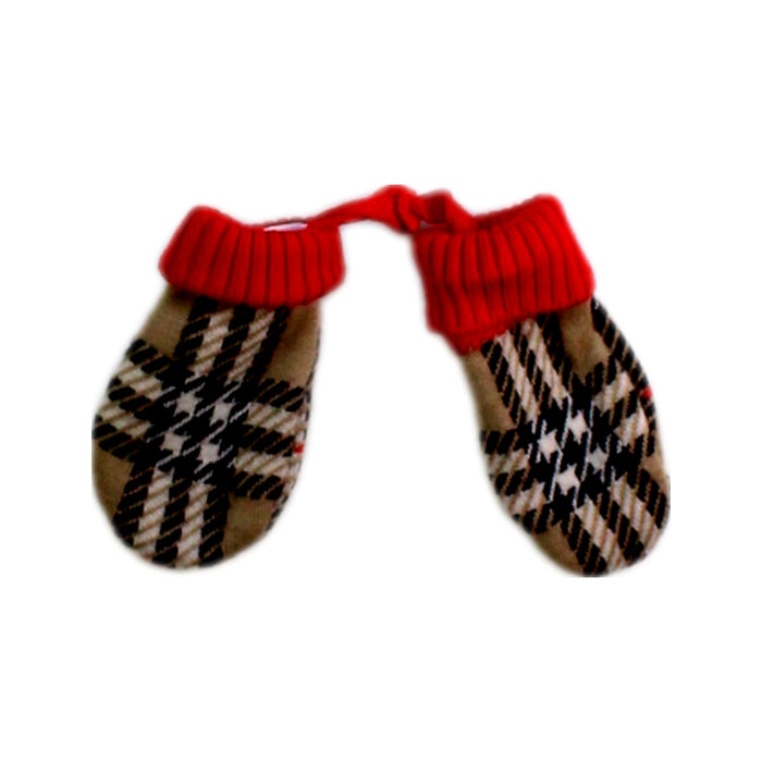A Beige Gloves & Mittens from Burberry in size 6-12M for neutral. (Back View)